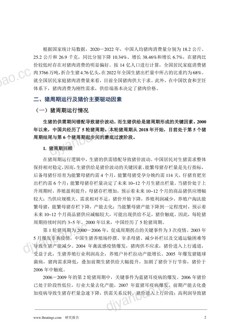 【联合资信】生猪养殖行业在猪周期运行中的多角度分析 第3页