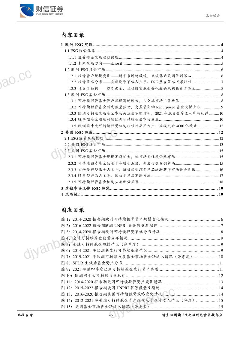 61-【财信证券】ESG责任投资系列报告三:海外发展现状梳理及分析,以欧美两大投资主体为例 第2页