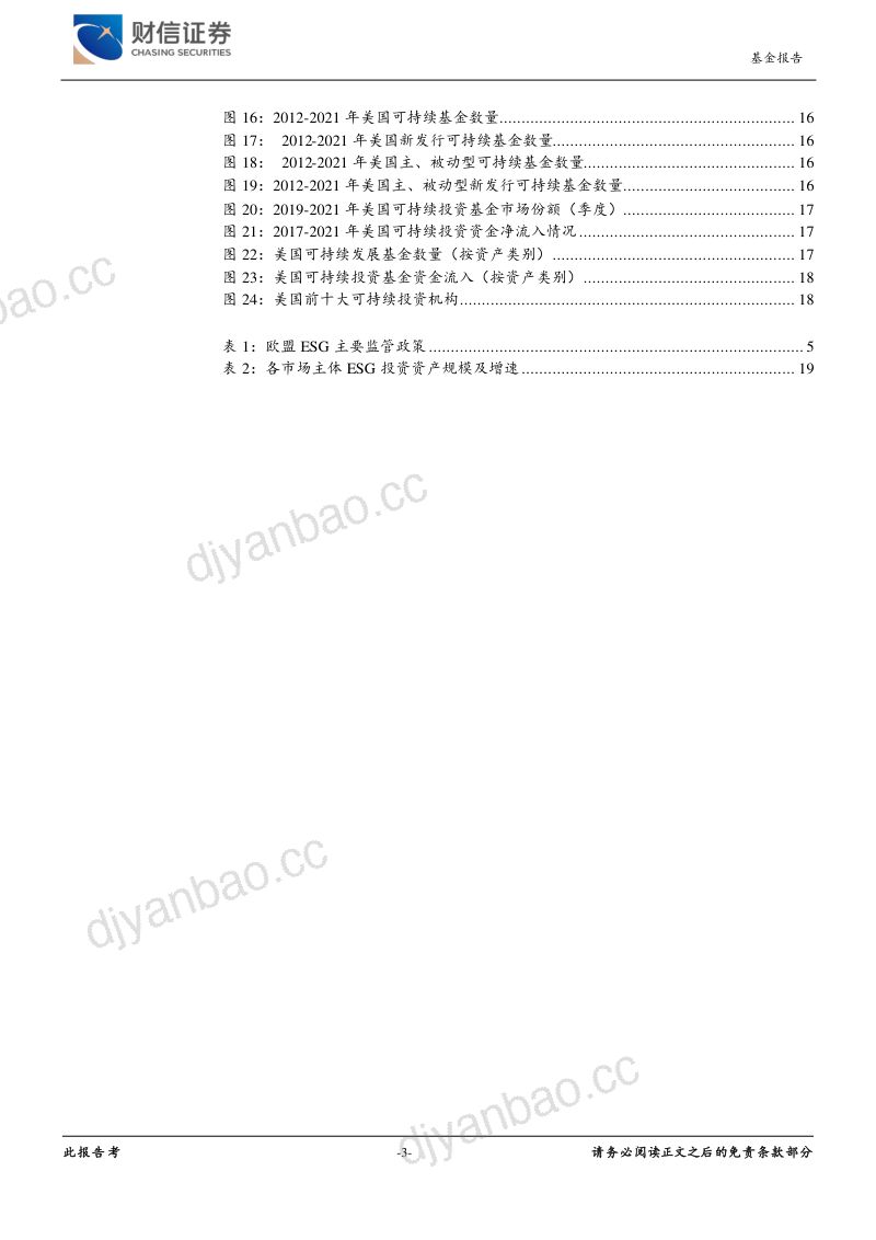 61-【财信证券】ESG责任投资系列报告三:海外发展现状梳理及分析,以欧美两大投资主体为例 第3页