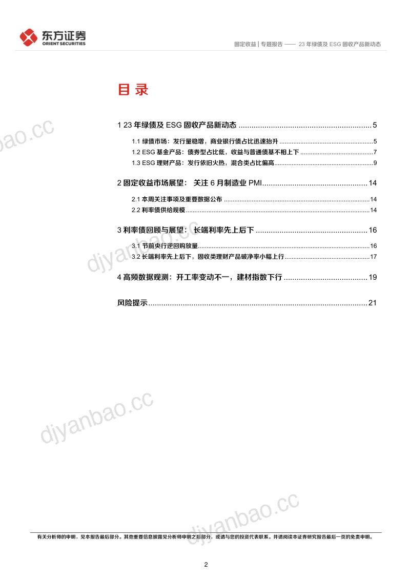 25-【东方证券】23年绿债及ESG固收产品新动态 第2页