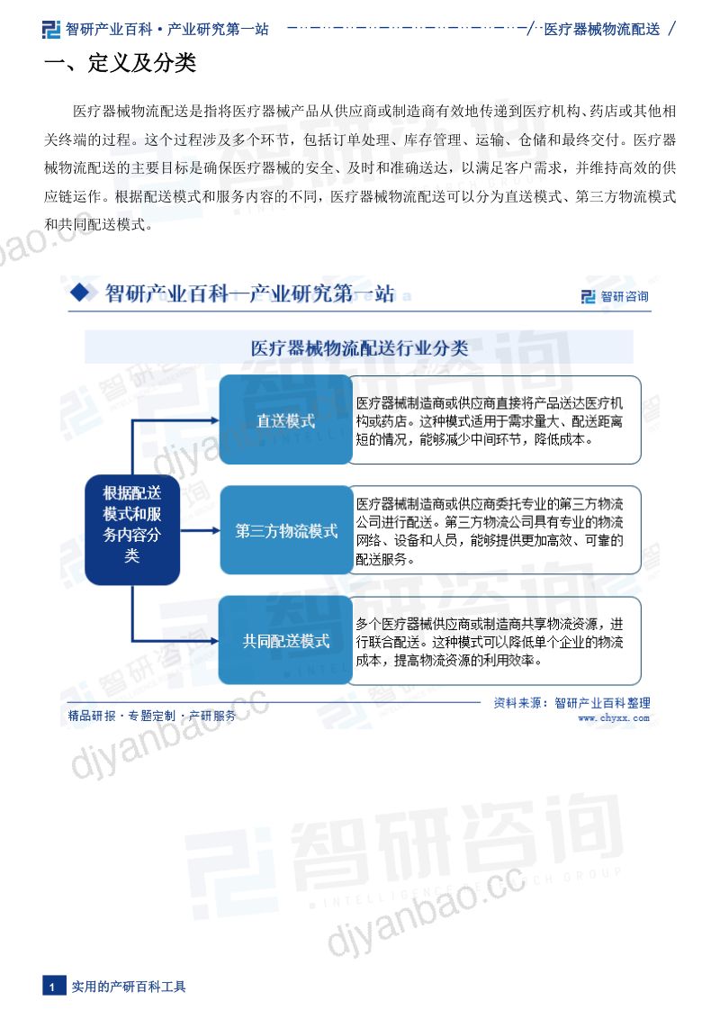 【智研咨询】发布——医疗器械物流配送产业百科(附行业发展因素、重点企业分析及市场前景预测) 第3页