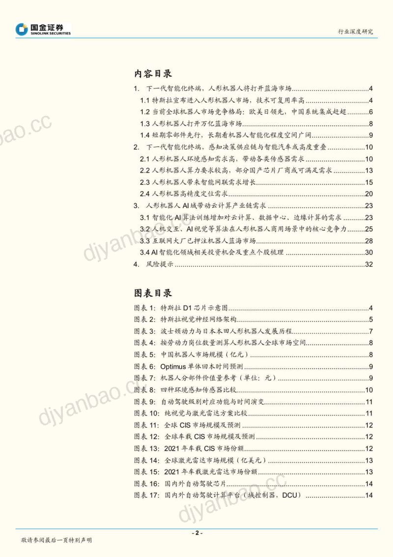 67-【国金证券】通信行业深度研究:从特斯拉人形机器人看智能化投资机遇 第2页