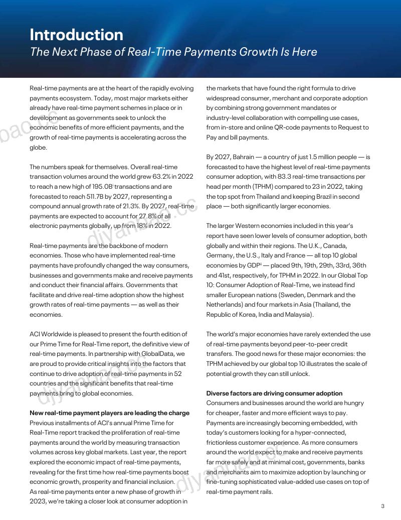 【GlobalData】2023年全球实时支付报告 第3页