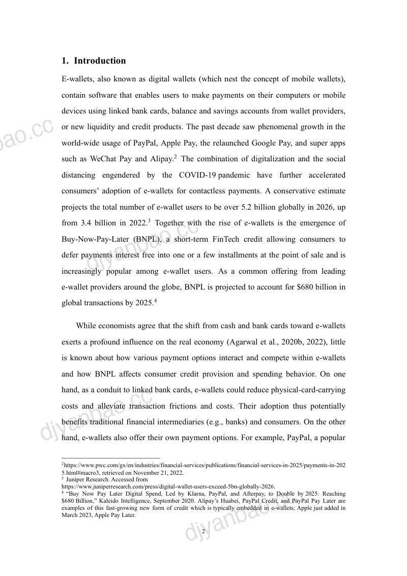 【NBER】电子钱包的兴起与先买后付:支付竞争、信用扩张与消费者行为 第3页