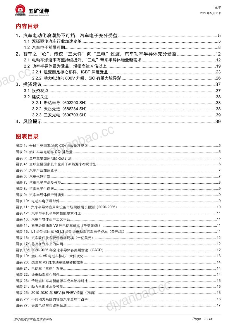 86-【五矿证券】汽车电动化深度:新能源车销量+渗透率双升,IGBT与SiC大放异彩 第2页