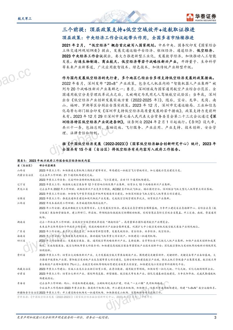 【华泰证券】适航取证深度研究：低空经济专题 第3页