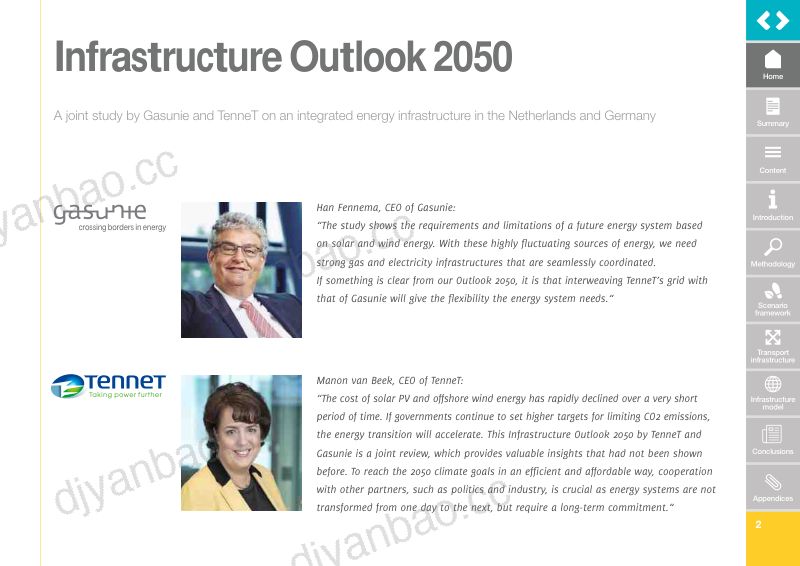 【Tennet】2050年荷兰与德国基建展望报告英文版 第2页