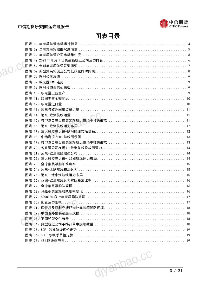 14-【中信期货】集装箱航运期货上市系列专题(四):集装箱航运市场特征及亚洲,欧洲航线基本面分析 第3页