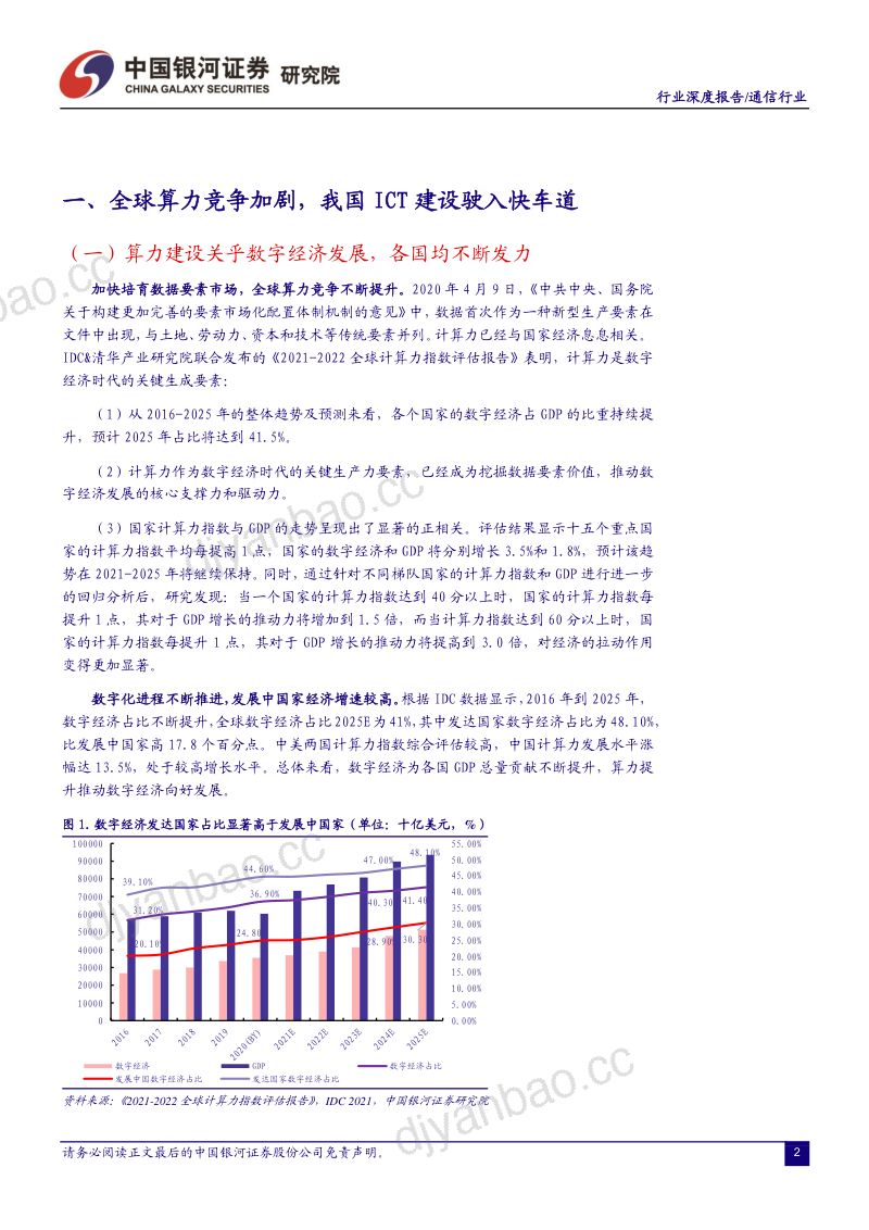 47-【中国银河】通信行业深度报告:ICT“双碳”新基建,IDC温控新机遇 第3页