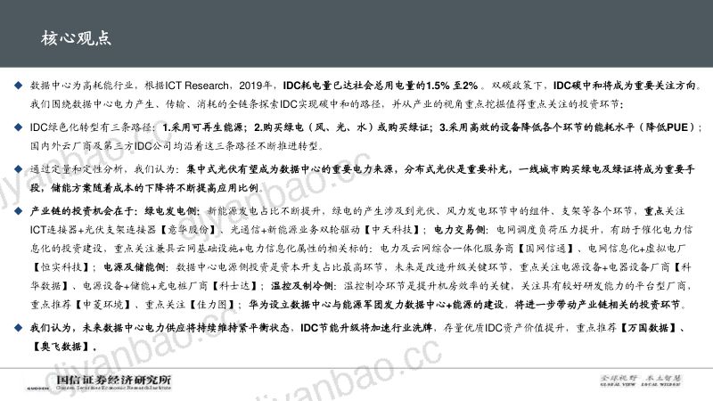 57-【国信证券】IDC产业链研究报告：碳中和 第2页