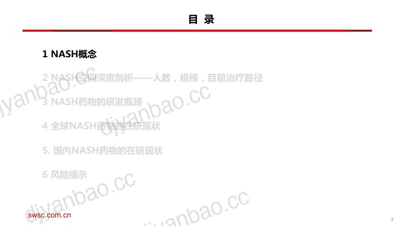 【西南证券】医药行业：NASH药物，百亿市场下一城43 第3页