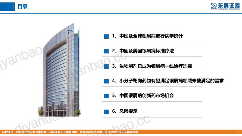 【东吴证券】创新药疾病透视系列行业研究第六期:银屑病治疗中创新药的竞争格局分析 第2页