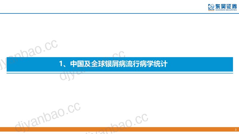 【东吴证券】创新药疾病透视系列行业研究第六期:银屑病治疗中创新药的竞争格局分析 第3页