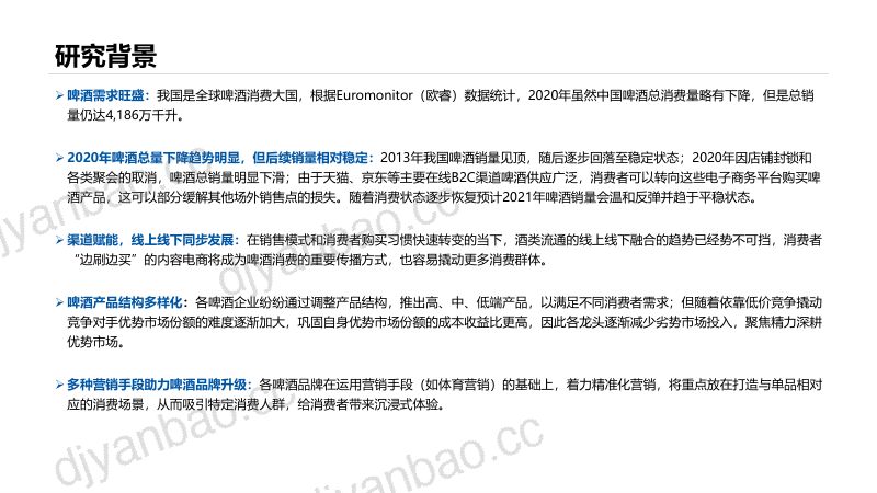 [博晓通科技]啤酒行业线上分析报告：2020年5月~2021年5月 第2页