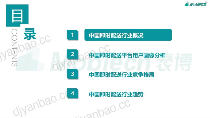 [Mob研究院]2022年中国即时配送行业研究报告 第3页