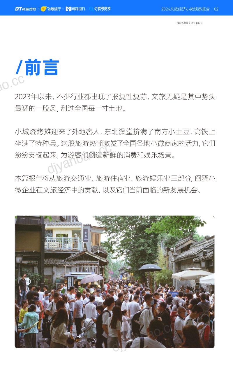 [DT商业观察]2024文旅经济小微观察报告 第2页