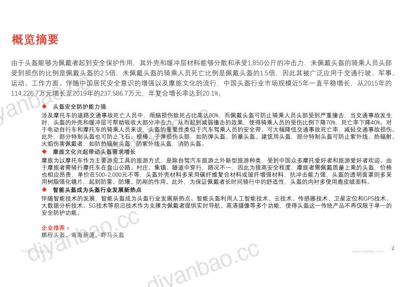 【头豹研究院】中国头盔行业概览 第2页
