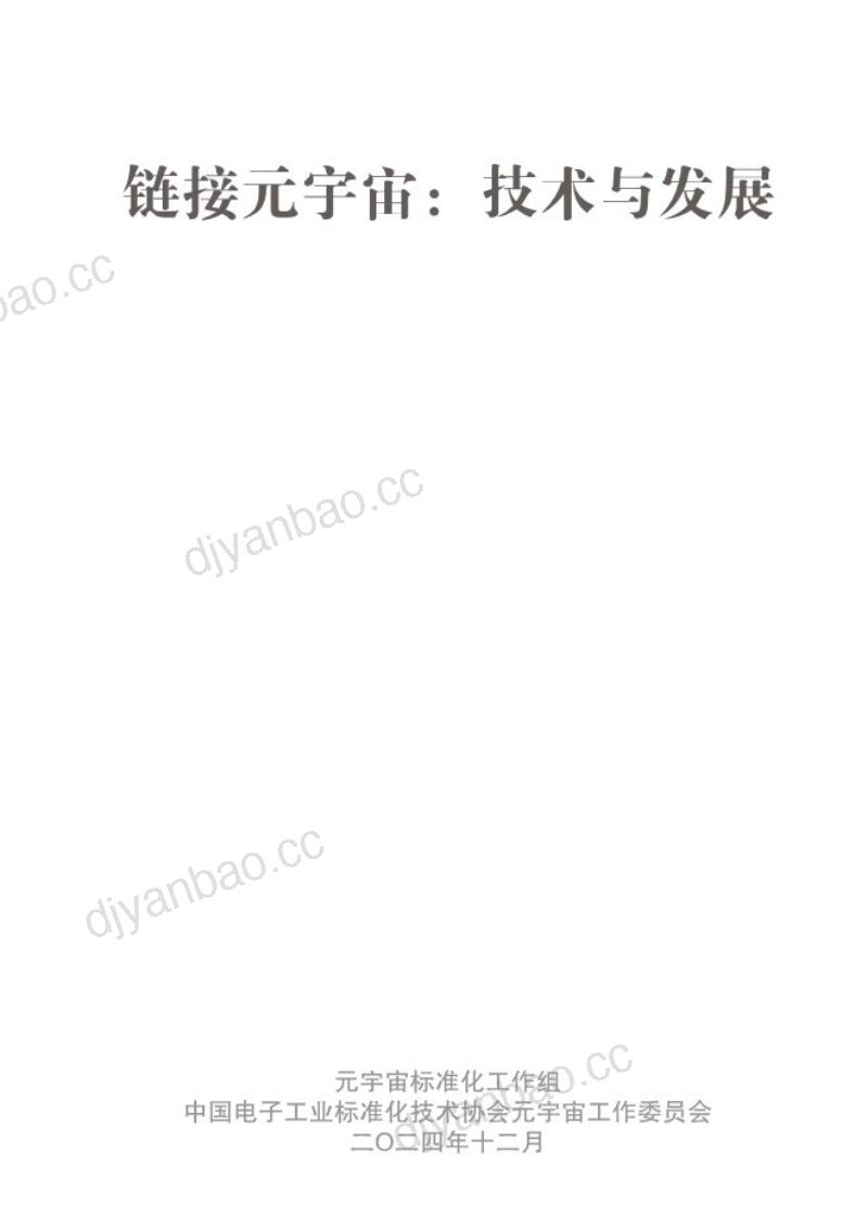 [工信部元宇宙标准化工作组]2024链接元宇宙：技术与发展 第2页