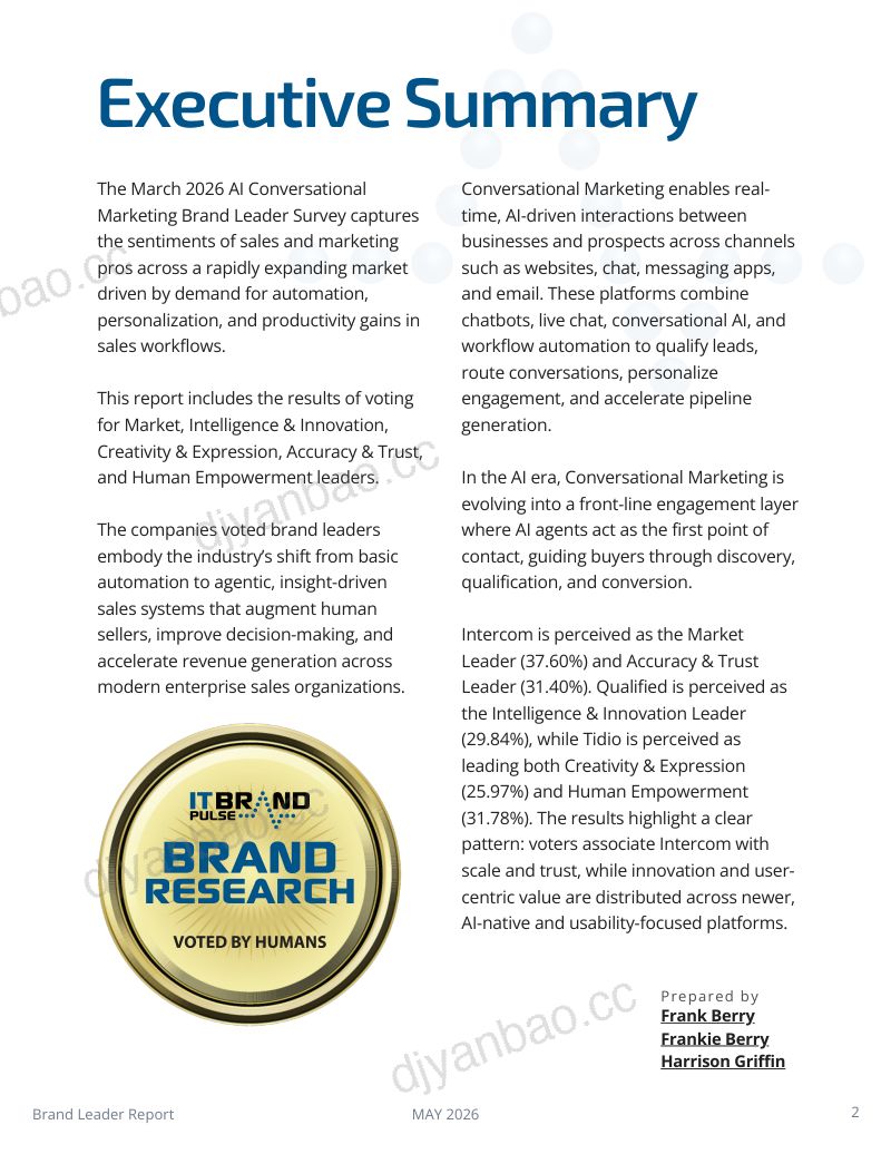 IT Brand Pulse：2026 AI 品牌领导者报告：对话式营销（英文版） 第2页