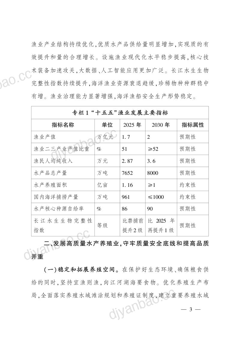 农业农村部：：全国渔业发展“十五五”规划 第3页