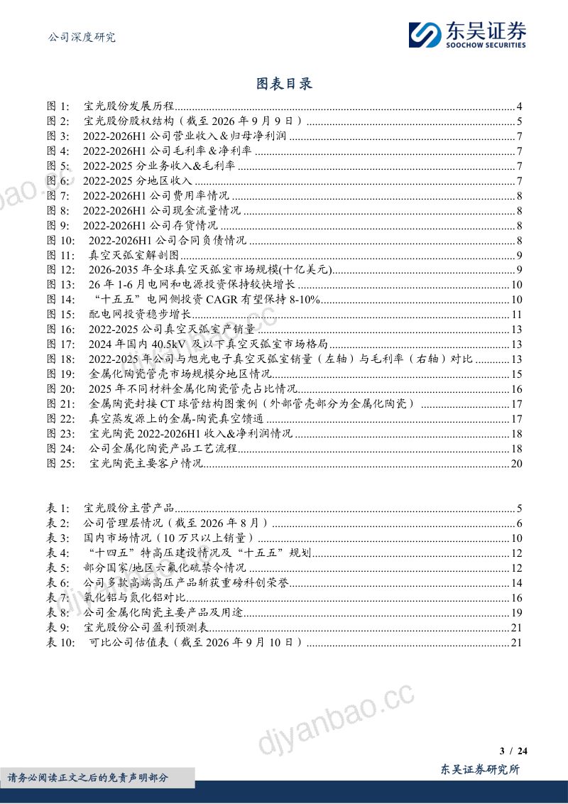 【东吴证券】宝光股份(600379)-全球真空灭弧室龙头金属化陶瓷打开第二成长极-260911 第3页