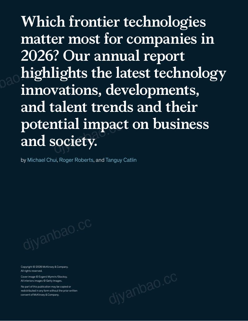 麦肯锡(McKinsey):2026年技术趋势展望报告(第六版)(英文版) 第2页