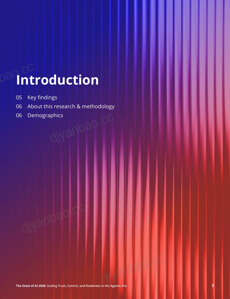 径点科技:2026 AI 现状报告:智能体时代下信任、管控与就绪度规模化建设(英文版) 第3页