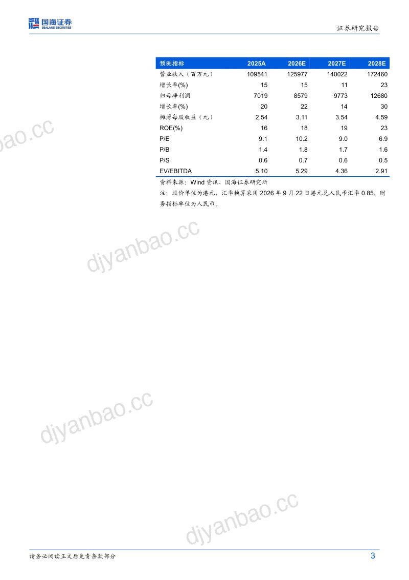 【国海证券】(03808.HK):公司2026H1归母净利润与分红比例皆持续创历史新高下半年或更加重视提升盈利能力-260923 第3页