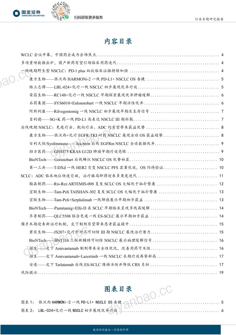 【国金证券】医药健康行业专题研究报告:聚焦2026WCLC大会:肺癌治疗迭代中国新药崛起-260923 第2页