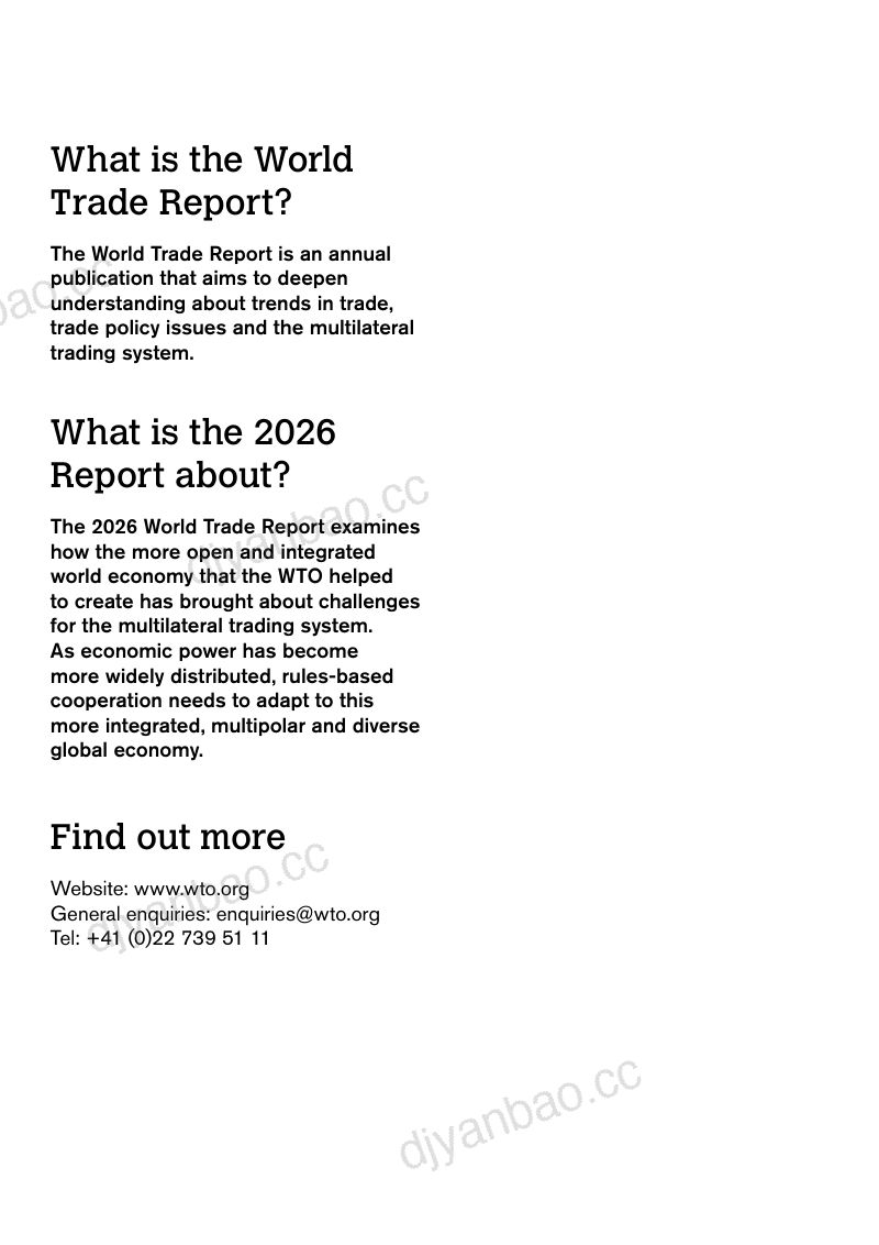 世界贸易组织(WTO):2026世界贸易报告:世界贸易体系处于关键节点(英文版) 第2页