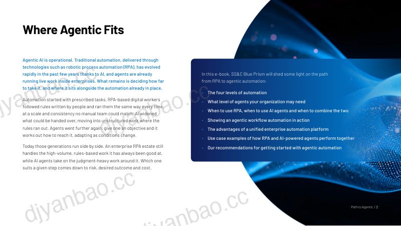 SS&C Blue Prism:2026迈向智能体之路:从 RPA 到 AI 智能体白皮书(英文版) 第2页
