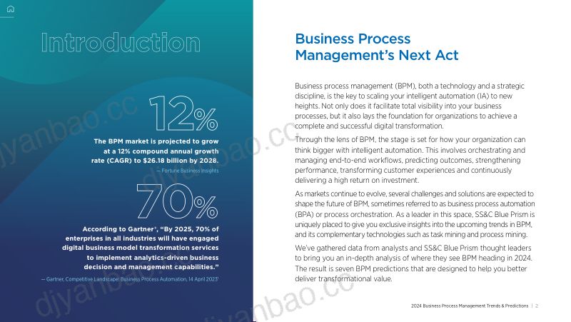 SS&C Blue Prism:2024年业务流程管理趋势与预测报告(英文版) 第2页