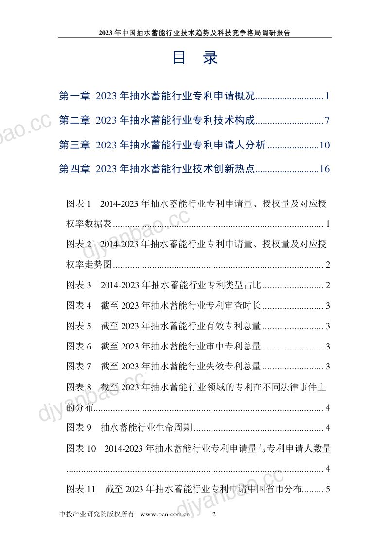2023年中国抽水蓄能行业技术趋势及科技竞争格局调研报告 第2页