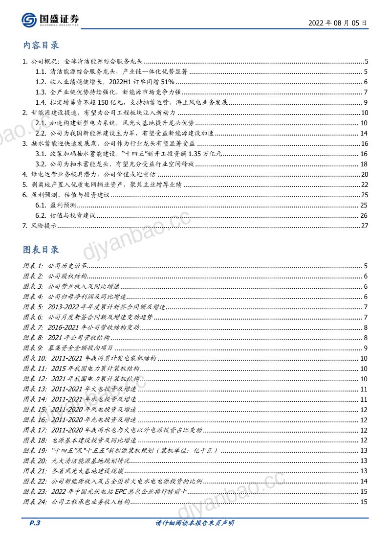 中国电建-新型电力系统核心龙头绿电运营抽水蓄能潜力大- 第3页