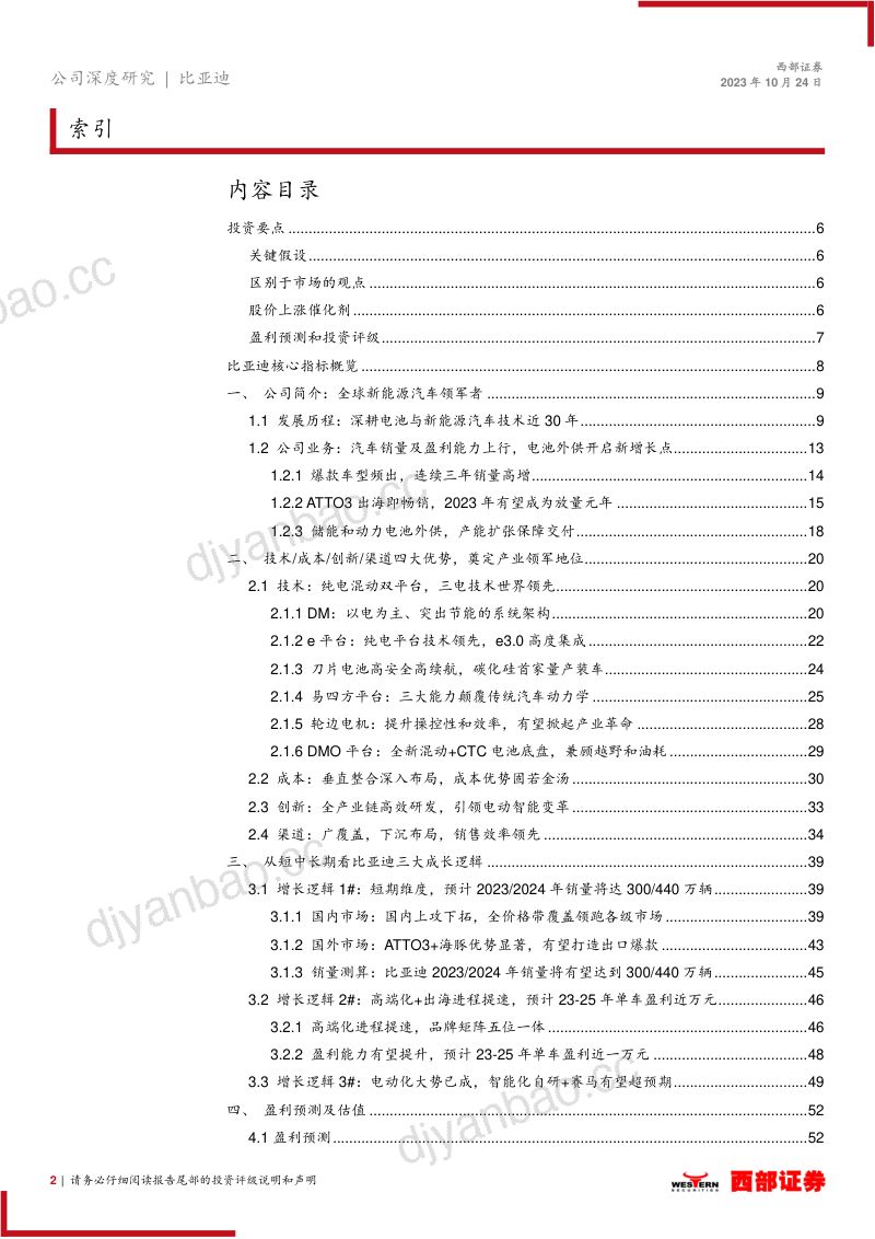 比亚迪-公司首次覆盖报告成本为盾技术为矛剑指全球汽车领导者- 第2页
