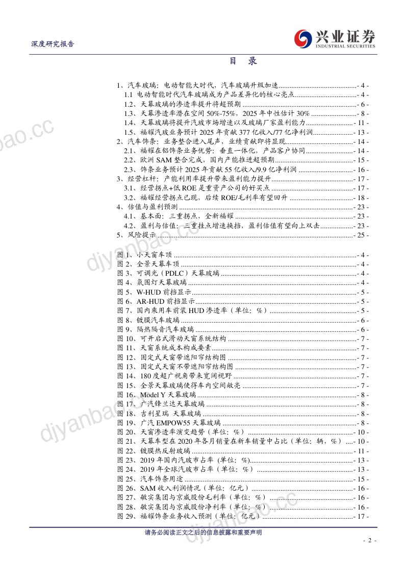 公司研究福耀玻璃-三重拐点全新福耀- 第2页