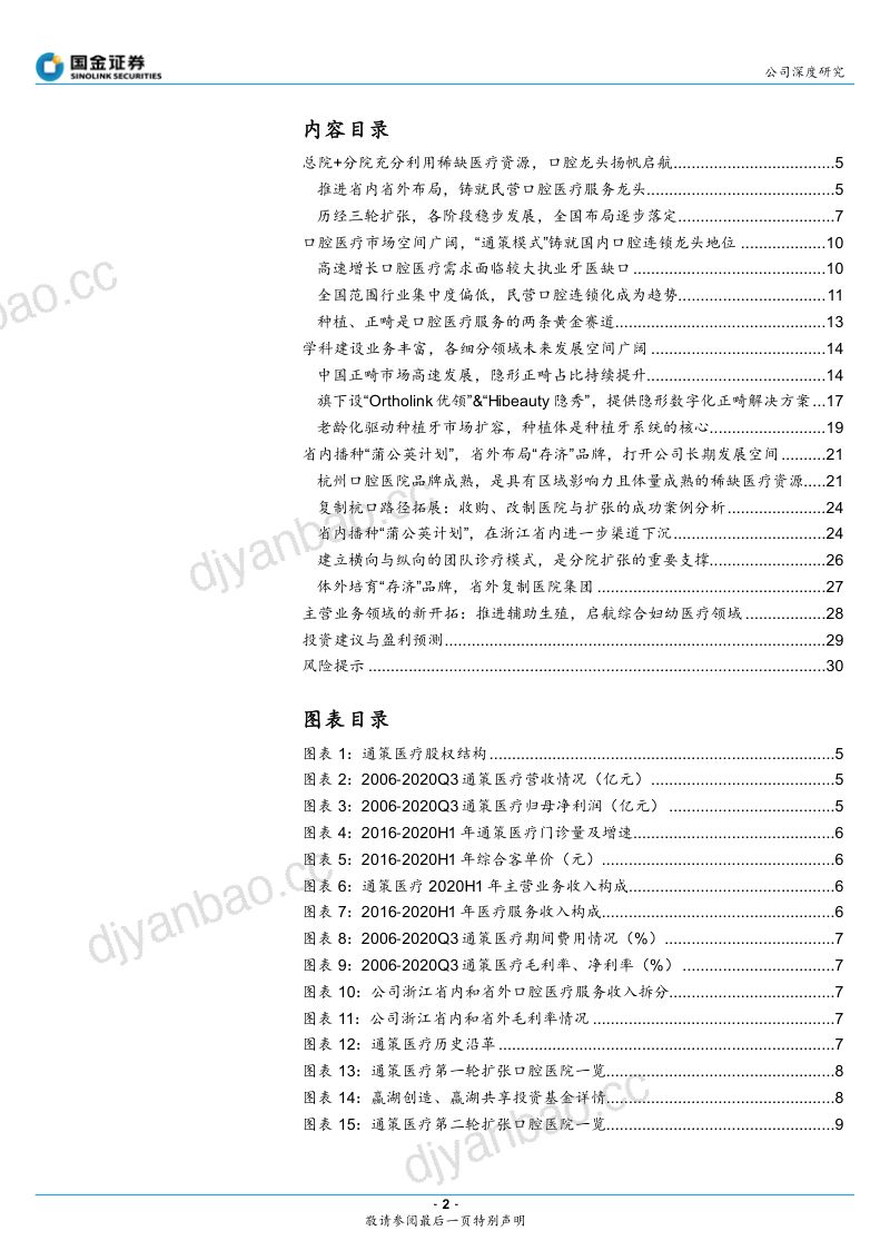 公司研究通策医疗-口腔龙头地位稳固省内市场下沉可期- 第2页