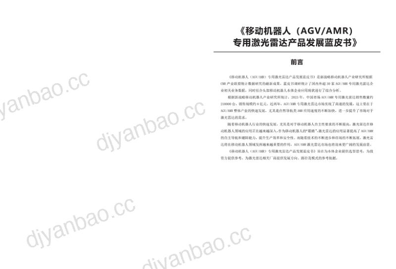 新战略咨询:2024移动机器人(AGV_AMR)专用激光雷达产品发展蓝皮书(31页) 第2页