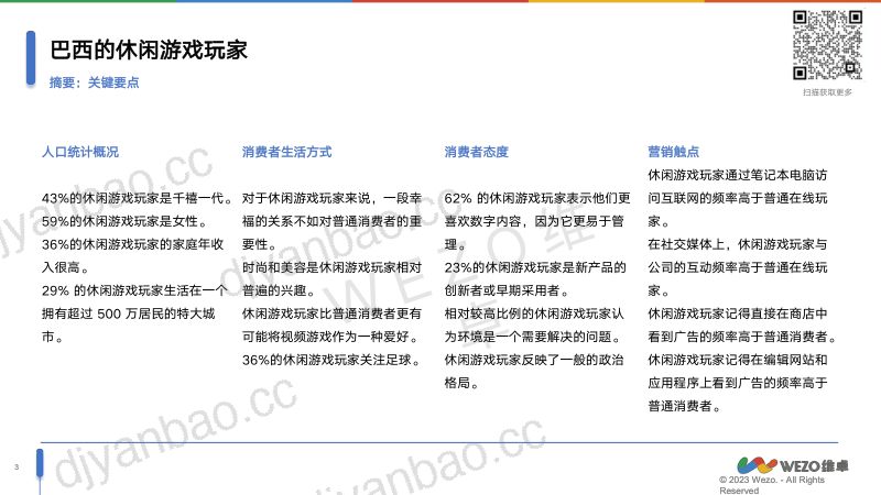 维卓：2024巴西休闲游戏玩家洞察报告（30页） 第3页