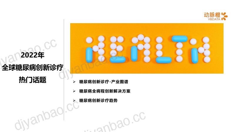 动脉橙2022年全球糖尿病创新诊疗价值趋势报告 第3页
