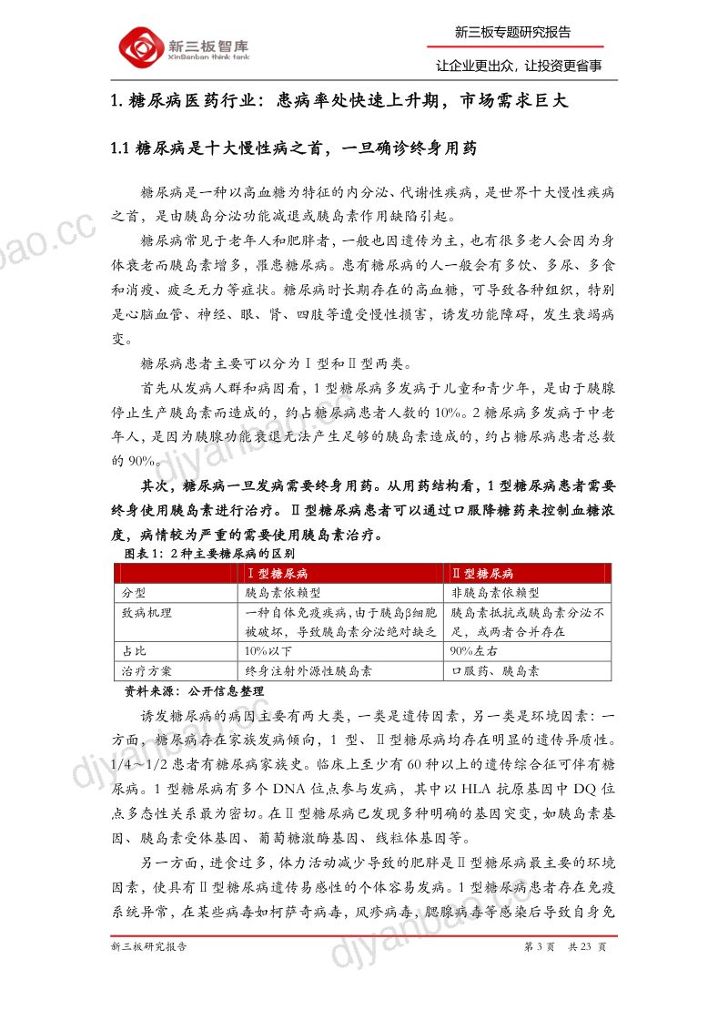 公司研究德源药业-寻找新三板精选层标的专题报告六十二国内糖尿病等内分泌领域知名药企- 第3页