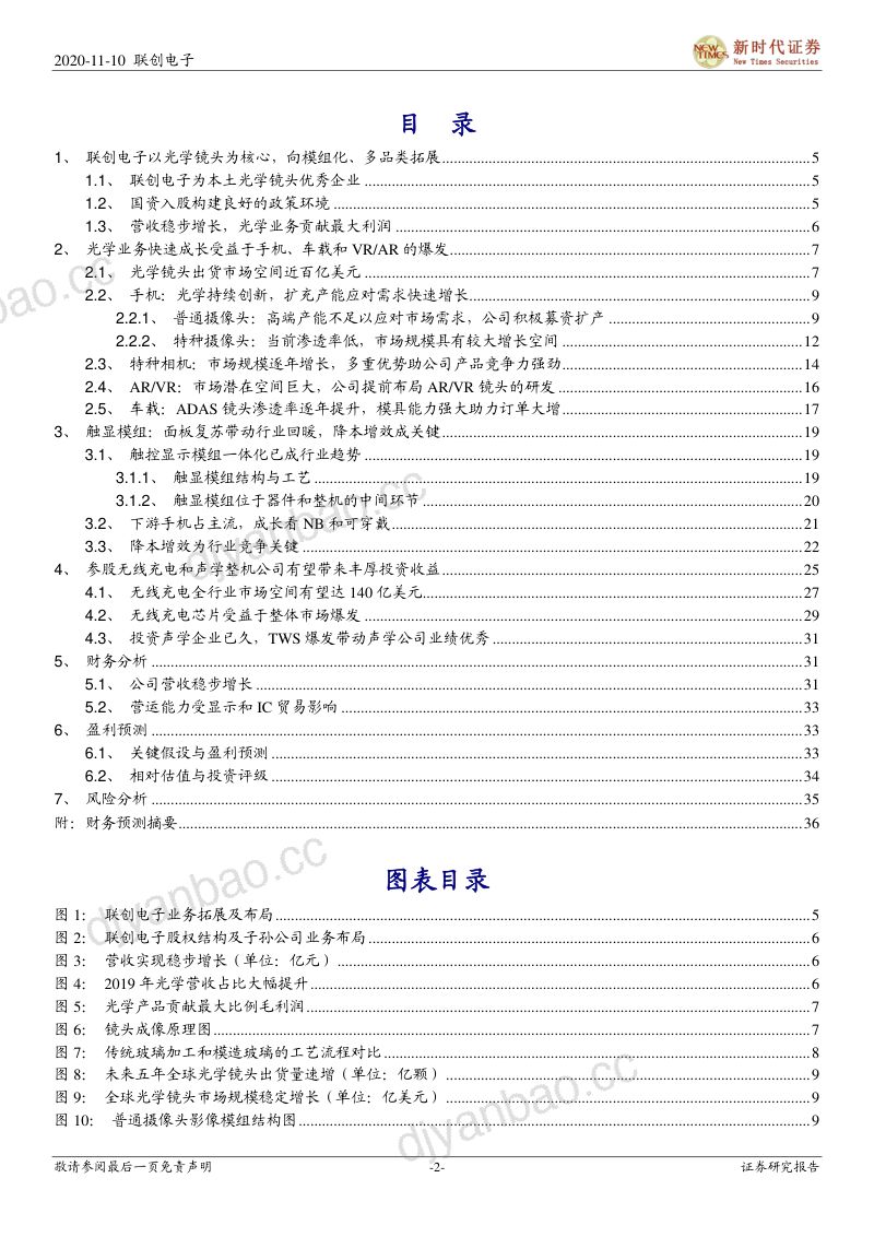 公司研究联创电子-首次覆盖报告多摄升级和车载市场爆发光学业务驶入快车道- 第2页