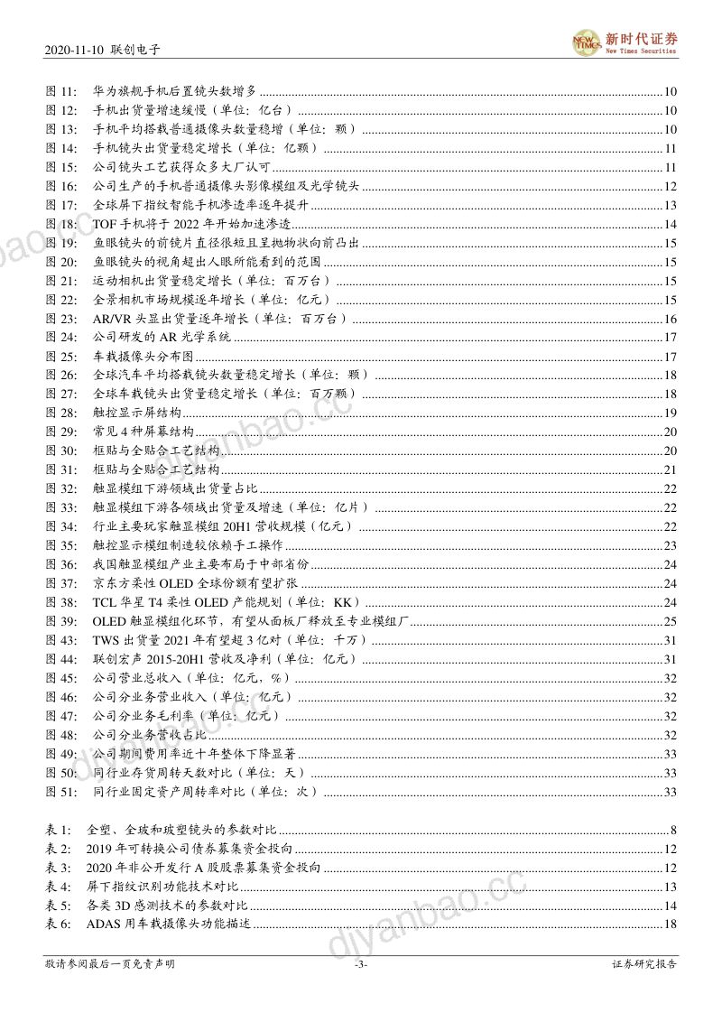 公司研究联创电子-首次覆盖报告多摄升级和车载市场爆发光学业务驶入快车道- 第3页