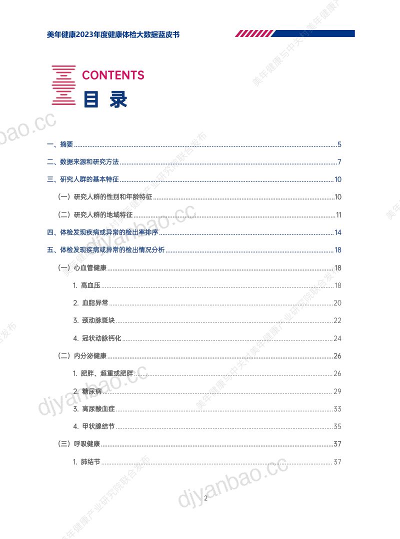 美年健康：2023年度健康体检大数据蓝皮书（62页） 第3页