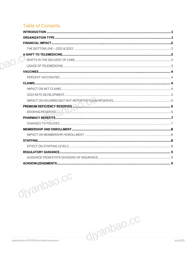 明德丰怡Milliman2021COVID-19疫情对健康保险的影响报告英文版 第2页