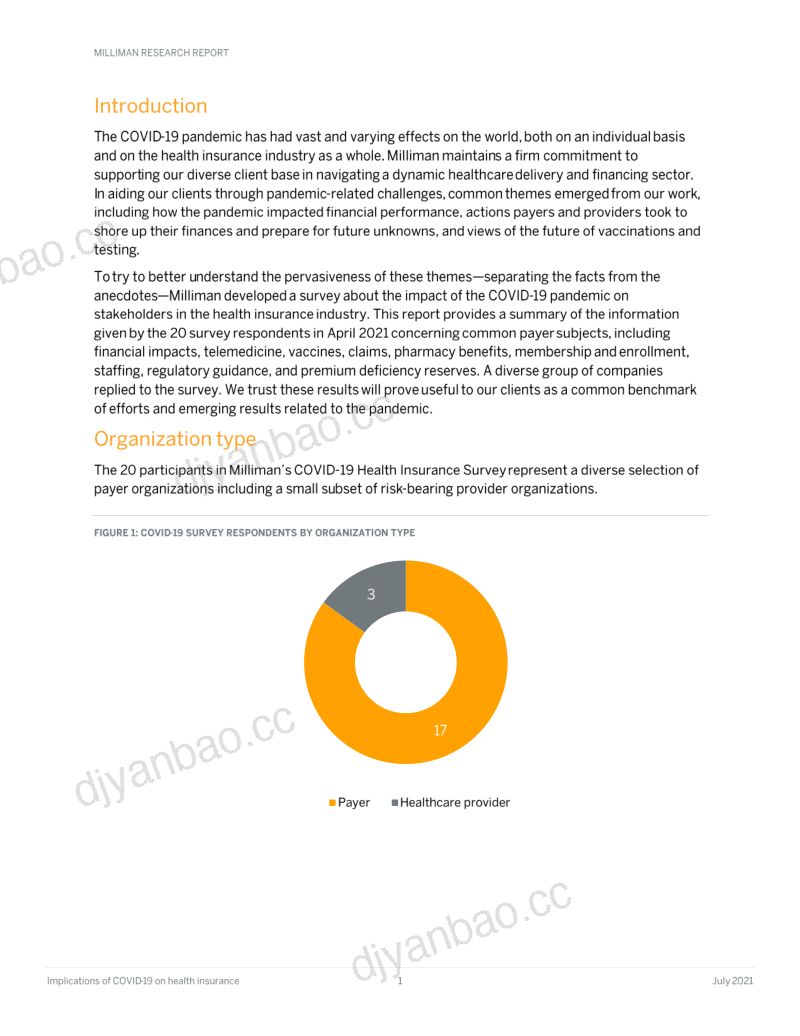 明德丰怡Milliman2021COVID-19疫情对健康保险的影响报告英文版 第3页