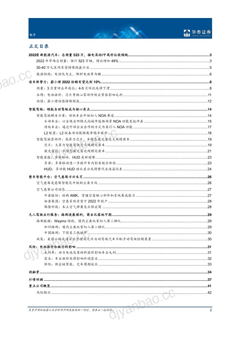 65-华泰证券-智能驾驶2022展望 第2页