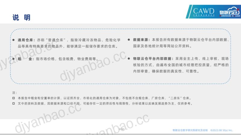 2023年8月全国通用仓储市场报告 第3页