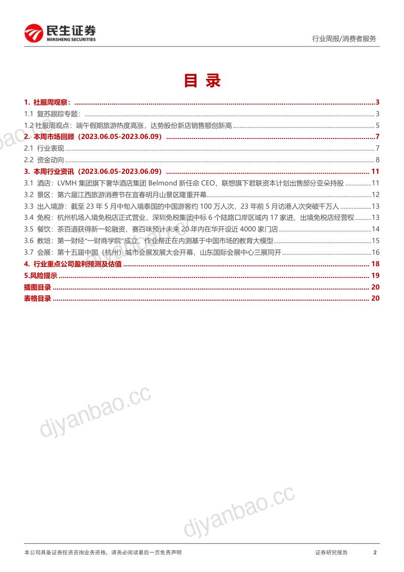 社服周观点：端午假期旅游热度高涨，达势股份新店销售额创新高 第2页