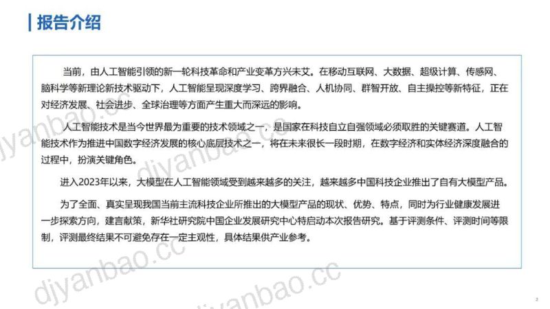 人工智能大模型体验报告（2023） 第3页
